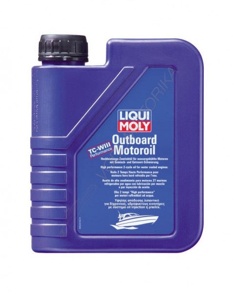 Минеральное моторное масло для подвесных судовых двигателей Liqui Moly Outboard Motoroil, 1L